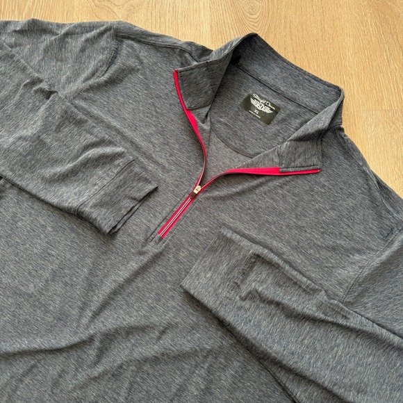 Straight Down Other - Straight Down Quarter Zip Pullover Mens XL Grey Performance Long Sleeve Shirt